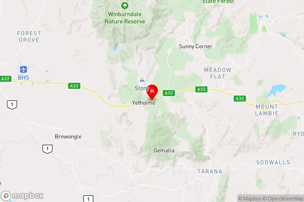 Yetholme,New South Wales Area Map