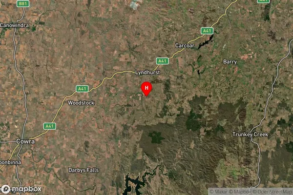 Garland,New South Wales Satellite Map