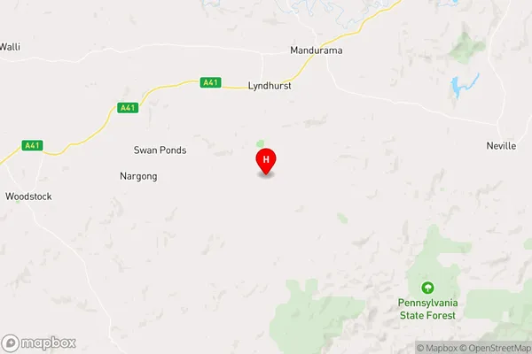 Garland,New South Wales Area Map