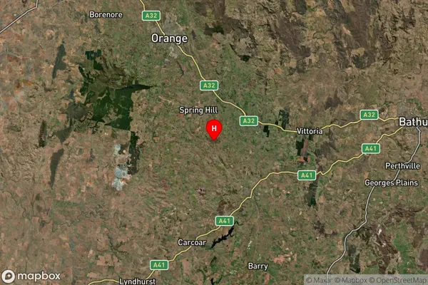 Millthorpe,New South Wales Satellite Map