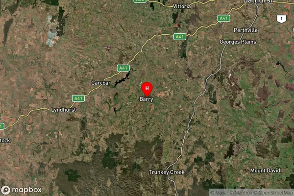 Barry,New South Wales Satellite Map