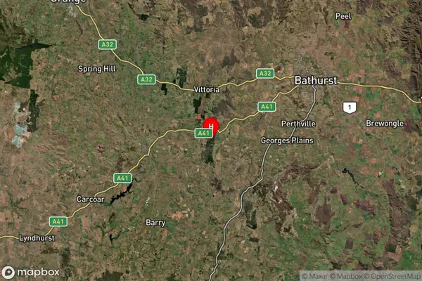 Fitzgeralds Mount,New South Wales Satellite Map