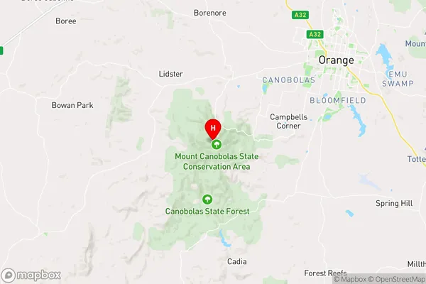 Canobolas,New South Wales Area Map