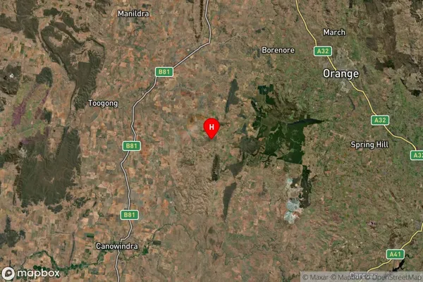 Cargo,New South Wales Satellite Map