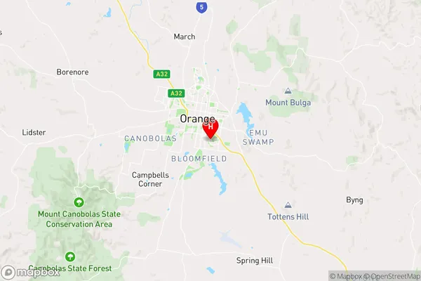 Glenroi,New South Wales Area Map