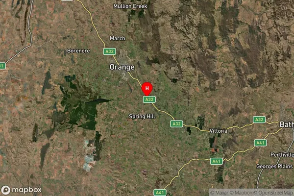 Lucknow,New South Wales Satellite Map