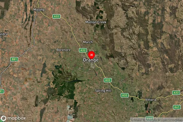 Orange Dc,New South Wales Satellite Map