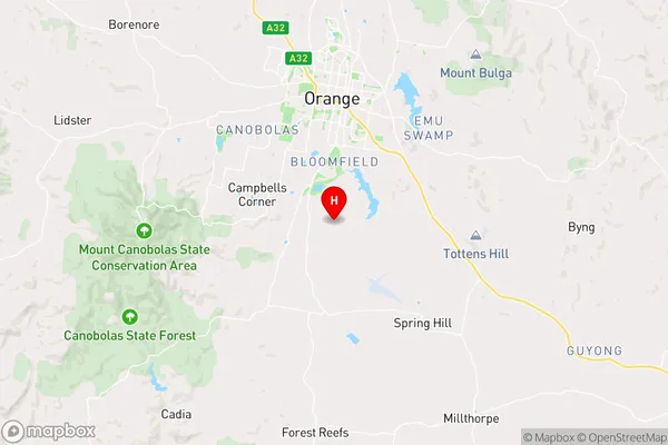 Spring Creek,New South Wales Area Map