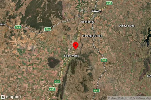 Koorawatha,New South Wales Satellite Map