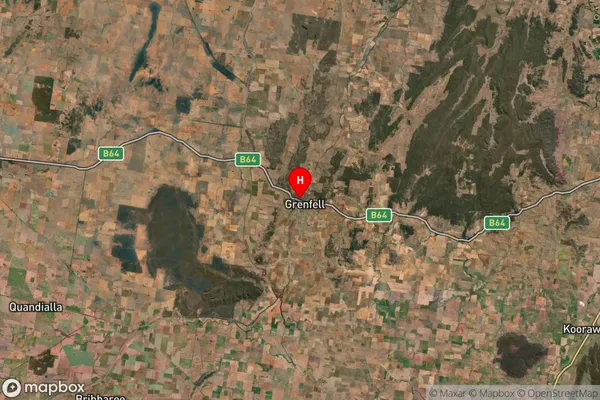 Grenfell,New South Wales Satellite Map