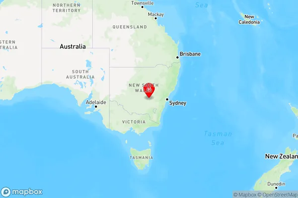 Piney Range,New South Wales Region Map