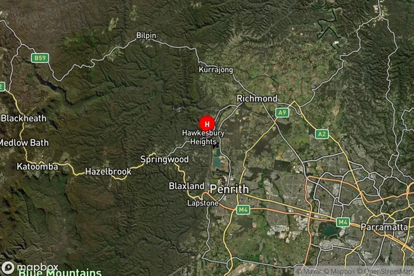 Hawkesbury Heights,New South Wales Satellite Map