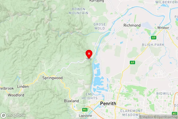 Hawkesbury Heights,New South Wales Area Map