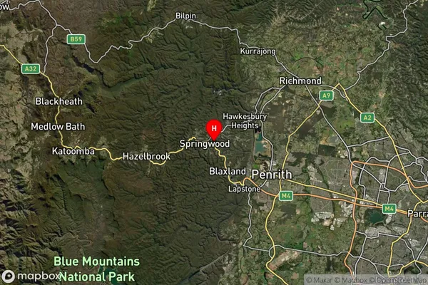 Valley Heights,New South Wales Satellite Map