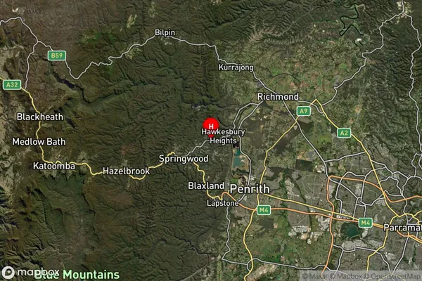 Winmalee,New South Wales Satellite Map