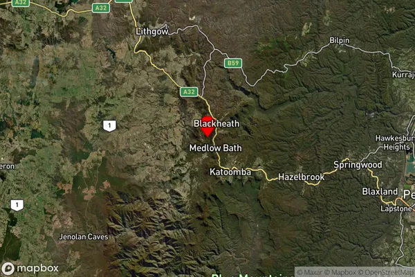 Shipley,New South Wales Satellite Map