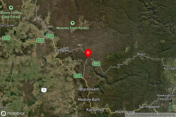 Bell,New South Wales Satellite Map