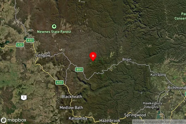 Mount Wilson,New South Wales Satellite Map