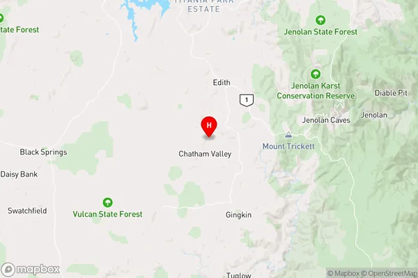 Chatham Valley,New South Wales Area Map