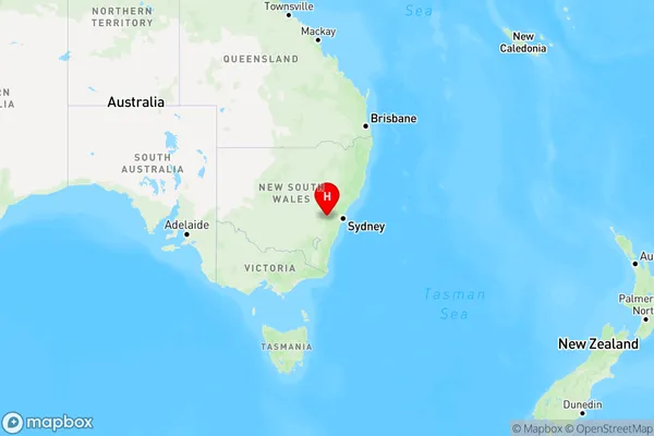 Chatham Valley,New South Wales Region Map