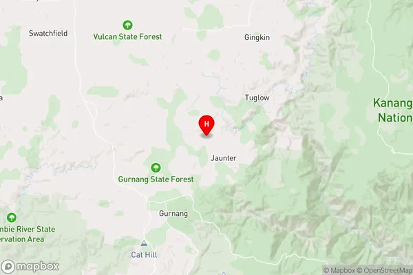 Jaunter,New South Wales Area Map