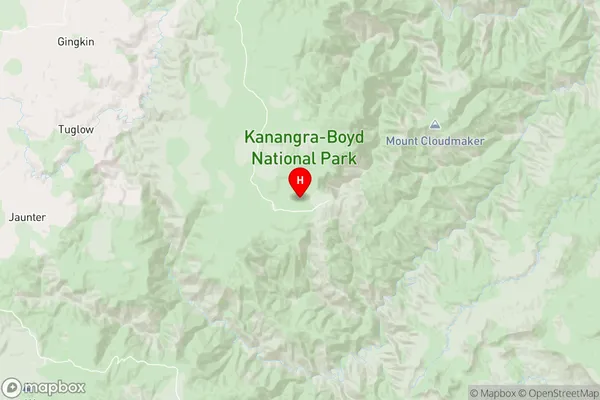 Kanangra,New South Wales Area Map