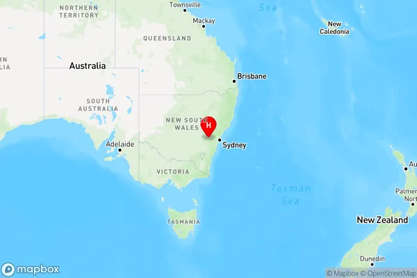 Norway,New South Wales Region Map