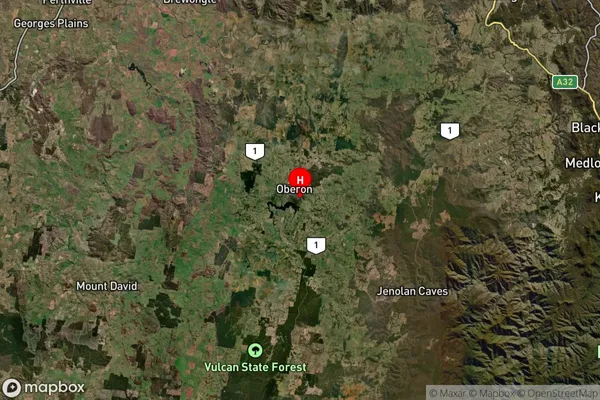 Oberon,New South Wales Satellite Map