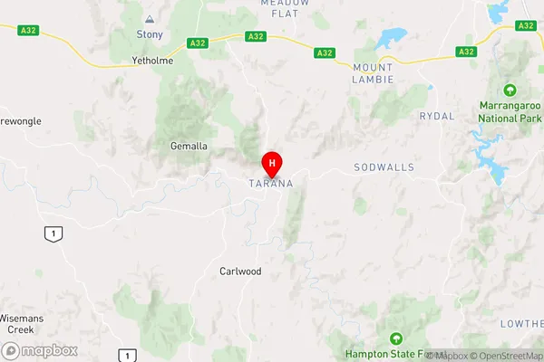 Tarana,New South Wales Area Map