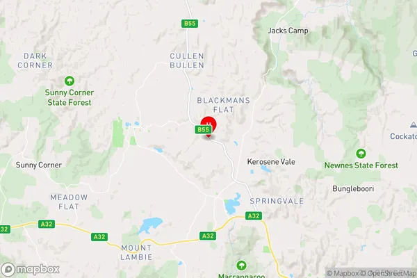 Blackmans Flat,New South Wales Area Map