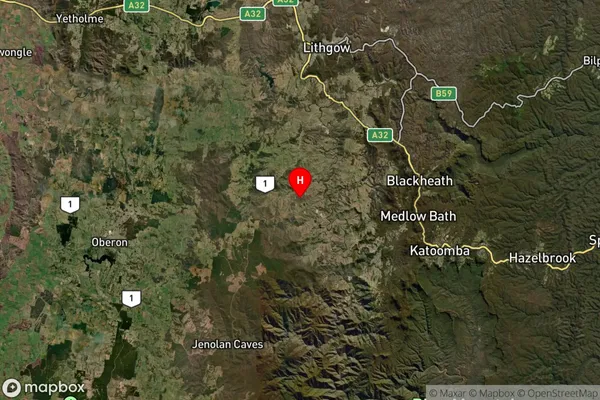 Ganbenang,New South Wales Satellite Map