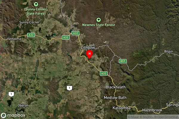 Hartley,New South Wales Satellite Map