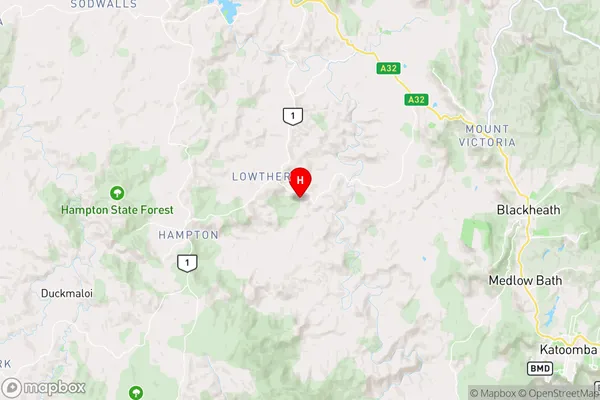 Lowther,New South Wales Area Map