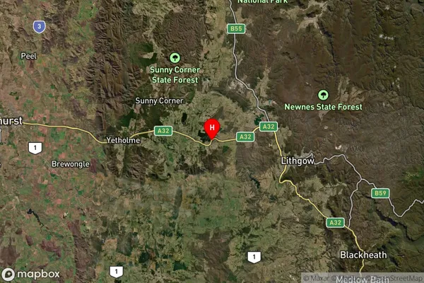 Mount Lambie,New South Wales Satellite Map