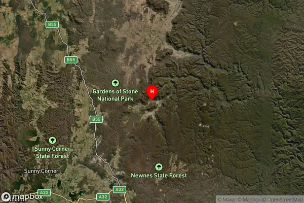 Wolgan Valley,New South Wales Satellite Map