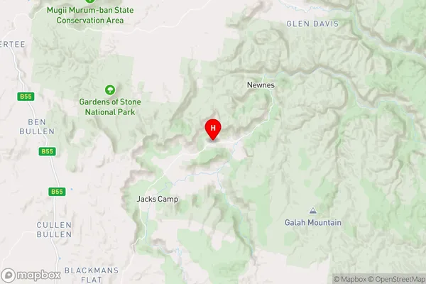 Wolgan Valley,New South Wales Area Map