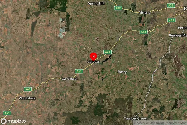 Carcoar,New South Wales Satellite Map