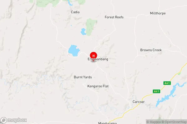 Errowanbang,New South Wales Area Map