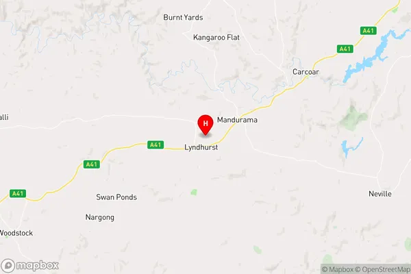 Mandurama,New South Wales Area Map