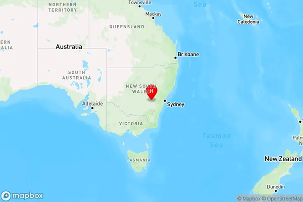 Darbys Falls,New South Wales Region Map