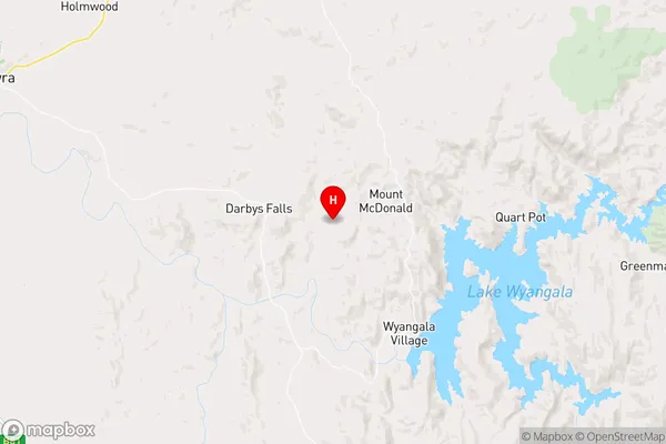 Mount Mcdonald,New South Wales Area Map