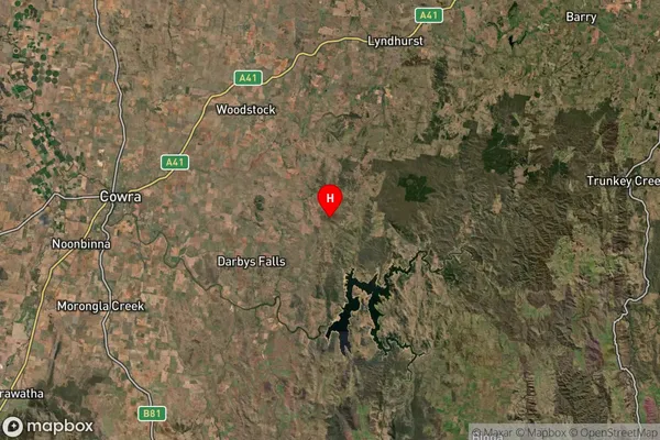 Woodstock,New South Wales Satellite Map