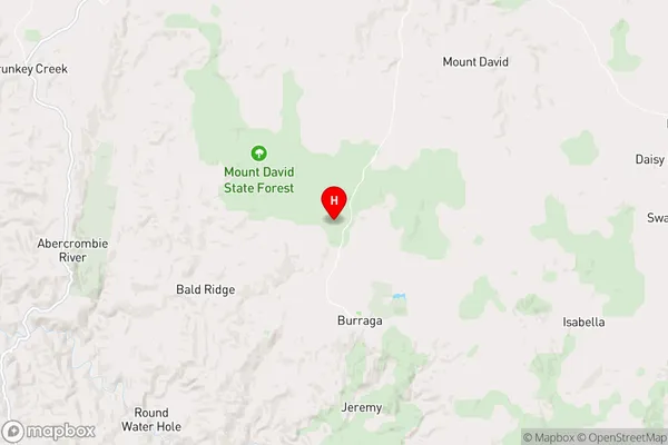 Burraga,New South Wales Area Map