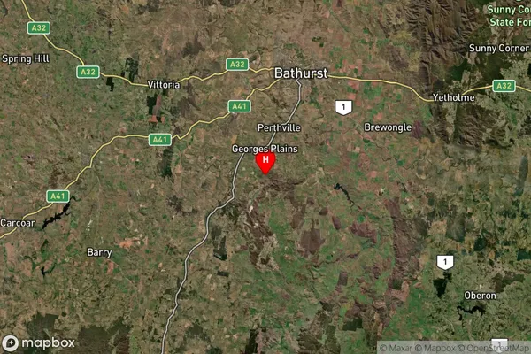 Cow Flat,New South Wales Satellite Map