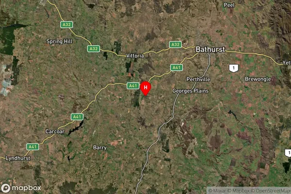 Fitzgeralds Valley,New South Wales Satellite Map