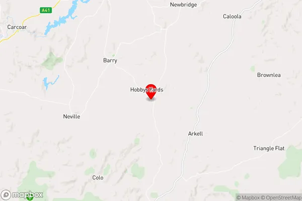 Hobbys Yards,New South Wales Area Map