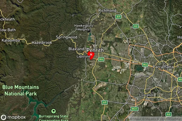 Glenmore Park,New South Wales Satellite Map