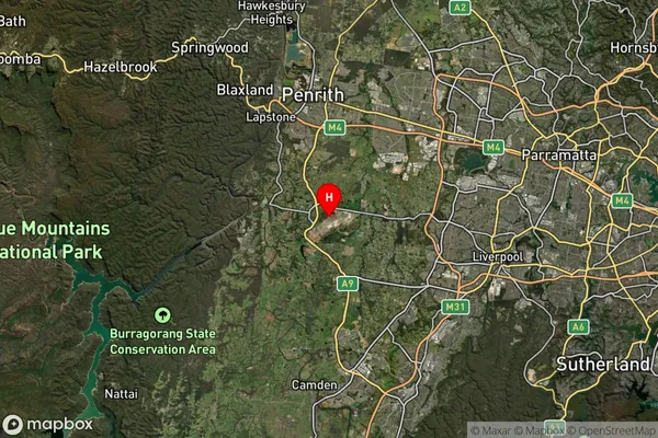 Luddenham,New South Wales Satellite Map