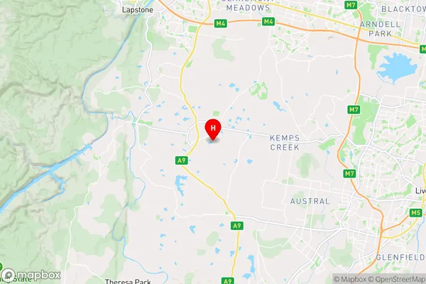 Luddenham,New South Wales Area Map