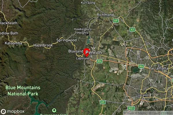 Regentville,New South Wales Satellite Map